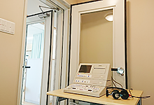 機密性が高く防音性に優れた聴力検査室